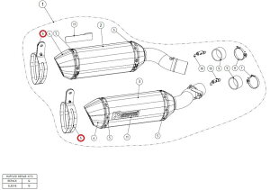 AKRAPOVIC AN|rb` yyAp[czP-MCCZ38 muffler clamp NINJA1000 Z1000SX KAWASAKI JTL TCT[oh }t[