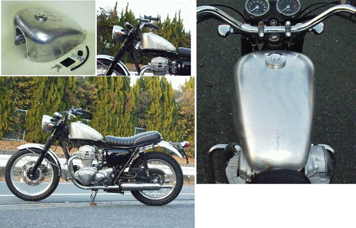 楽天市場】BIG CEDAR ビッグシーダー アルミタンク T-4 W650 KAWASAKI 