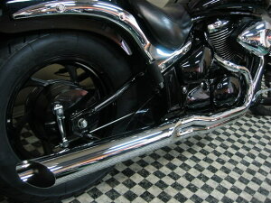 KENTEC ケンテック ローライダー2IN1マフラー 90Φ ブルバードM50イントルーダーM800/VZ800 SUZUKI スズキ フルエキゾーストマフラー マフラー