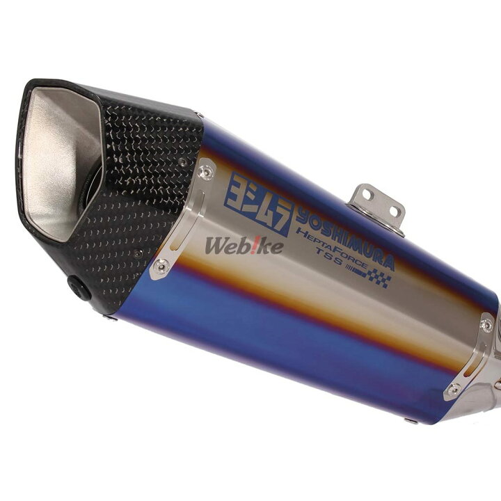 楽天市場 Yoshimura ヨシムラ Hepta Force Tss レーシングサイクロン サイレンサータイプ Stb チタンブルーカバー Ninja Zx 25r Kawasaki カワサキ ウェビック 楽天市場店