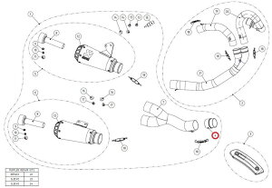 AKRAPOVIC AN|rb` yyAp[czP-117 inner sleeve SS MONSTER797 Plus SCRAMBLER CAFERACER FULL THROTTLE ICON URBAN CLASSIC ENDURO DUCATI hDJeB }t[tW }t[