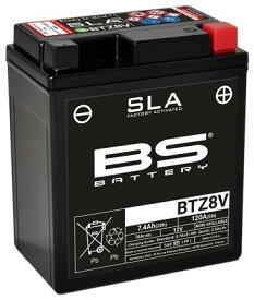 BSバッテリー ビーエスバッテリー SLAシリーズ BTZ8V (FA) 液入充電済み鉛バッテリー