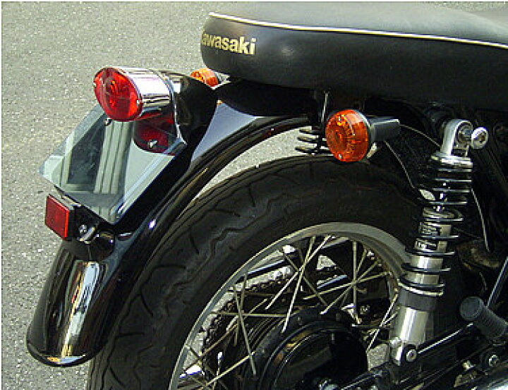 楽天市場】OSCAR オスカー リアフェンダータイプB 黒ゲル W650 W400 