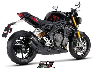 SC-PROJECT SCプロジェクト CR-T ツイン スリップオンサイレンサー【公道走行可】 SPEED TRIPLE 1200 RS TRIUMPH トライアンフ スリップオンマフラー マフラー
