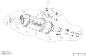 AKRAPOVIC AN|rb` yyAp[czP-DR64 washer SS NINJA125 NINJA250R NINJA250SL NINJA300 VERSYS1000 Z125 Z250 Z250SL Z300 Z900 Z900A2 FJR1300 XJR1300 KAWASAKI JTL YAMAHA }n ̑}t[IvVE
