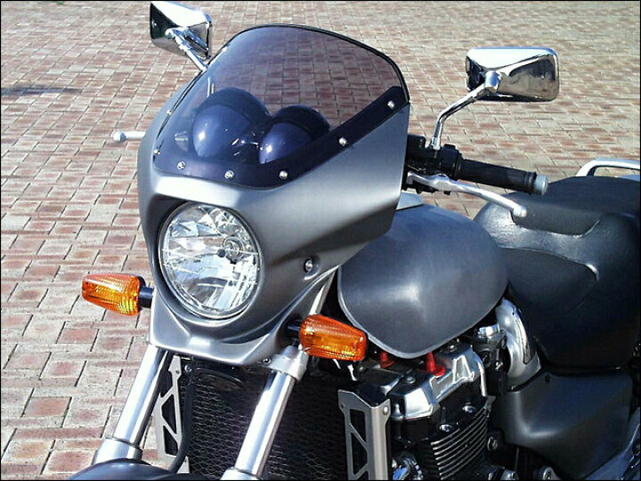 シックデザイン xjr1300 ビキニカウル 歩ま スモークスクリーン 塗装済み