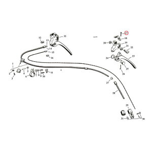 SAMWEL �T���E�F�� �X�N�����[ �u���[�L���o�[�u���P�b�g�N�����v�ySCREW BRAKE LEVER BRACKET CLAMP�z 28-40 45 HARLEY-DAVIDSON �n�[���[�_�r�b�h�\�� ���̑��u���[�L�p�[�c �u���[�L