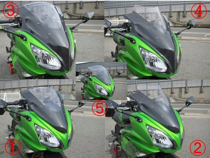 楽天市場】A-TECH エーテック エアロスクリーン Ninja400 KAWASAKI 