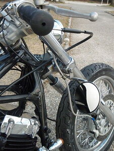 部品屋K&W フォーククランプミラーステー ミラー付キット dragstar YAMAHA ヤマハ ミラー ハンドル