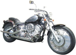 U-CP ユーシーピー ステンレススラッシュカットマフラー ドラッグスター400 ドラッグスター400クラシック YAMAHA ヤマハ フルエキゾーストマフラー マフラー