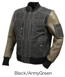 DEGNER fOi[ U[fjRrWPbg^LEATHER DENIM COMBI JAKET I[V[YWPbg WPbg Ap