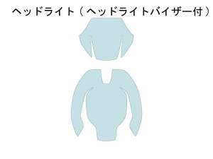 ECHELON エシュロン ヘッドライト(ヘッドライトバイザー付)【QUATECT】 ディアベル V4 DUCATI ドゥカティ プロテクションフィルム・保護フィルム 外装