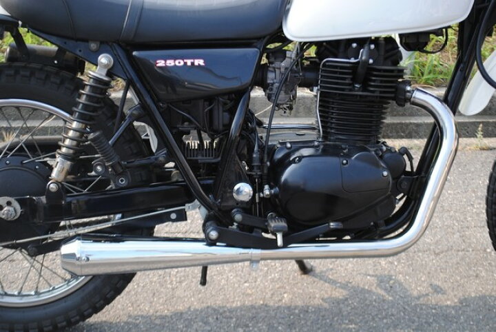 楽天市場】部品屋K&W メガホンマフラー TR250 KAWASAKI カワサキ フル 