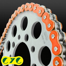 CYC CHAIN CYCチェーン 420-120L カラーチェーン【メタリックカラー】(メタリックオレンジ) TLM50 TS50W RS50 TUONO50 [トゥオノ] HONDA ホンダ SUZUKI スズキ APRILIA アプリリア APRILIA アプリリア