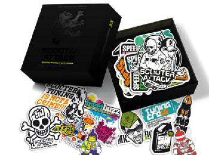 楽天市場 Kn企画 ケイエヌキカク Scooter Attack ステッカーボムセット ウェビック 楽天市場店