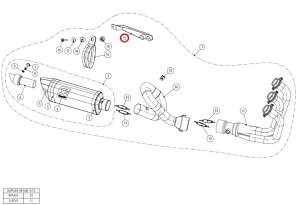 AKRAPOVIC AN|rb` yyAp[czP-X134 bracket SS FZ-09 MT-09 XSR900 YAMAHA }n }t[Xe[ }t[