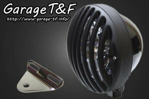 Garage T&F ガレージ 5.75インチバードゲージヘッドライト&ライトステーキット タイプA スティード400 VSE HONDA ホンダ ヘッドライト 灯火類 電装系 ヘッドライト:ブラック仕上げ / ハードゲージ