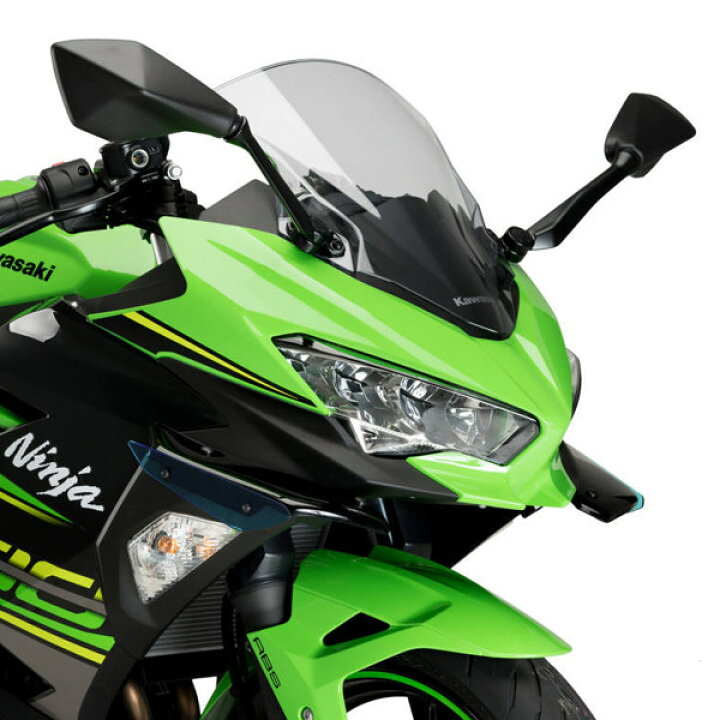 Puig プーチ サイドダウンフォーススポイラー カラー:ブルー NINJA 400 | ウェビック 楽天市場店