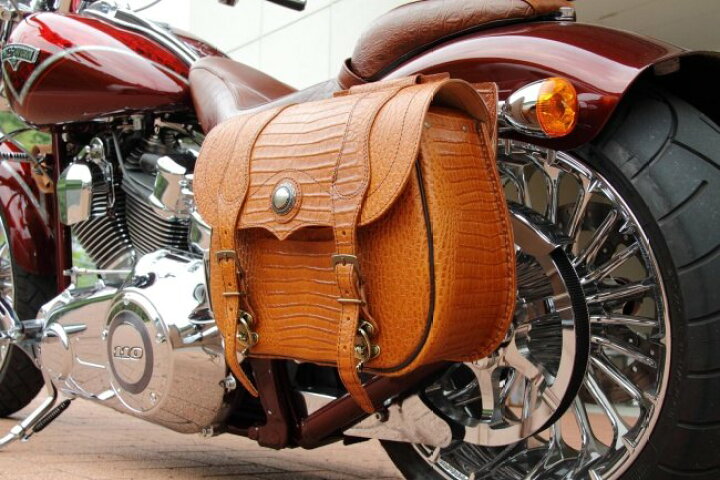 楽天市場】DEGNER デグナー クロコエンボス本革サドルバッグ サイド 