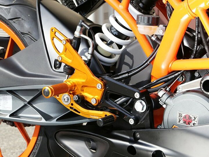 楽天市場】BABYFACE ベビーフェイス バックステップキット RC125 RC390 