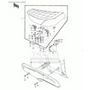 CMS �V�[�G���G�X �V�[�g�_���p�[�A�S�� (Seat Damper�Crubber) KZ900 KAWASAKI �J���T�L ���̑��V�[�g�I�v�V�����E��C���i �V�[�g�֘A �O��
