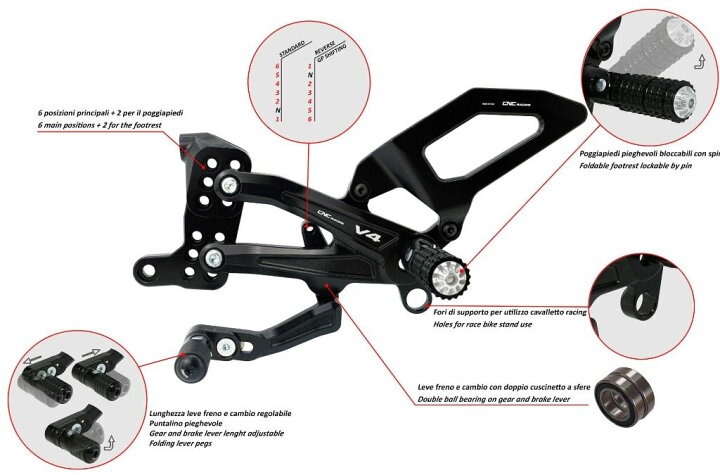 楽天市場】CNC Racing シーエヌシーレーシング アジャスタブル バック 