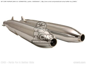CMS V[GGX SET COMP. MUFFLER (NON O.E. ALTERNATIVE) CB450K0 BLACK BOMBER 1965 USA GENERAL EXPORT CB450P0 POLICE HONDA z_ tGL][Xg}t[ }t[
