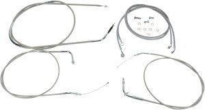 BARON �o���� �P�[�u�� ���C���L�b�g 16'VN2000 �yCBL LINE KT [0650-1017]�z VN2000A Vulcan 2004 - 2010 KAWASAKI �J���T�L ���C���[�L�b�g �n���h�����Ӄp�[�c �n���h��