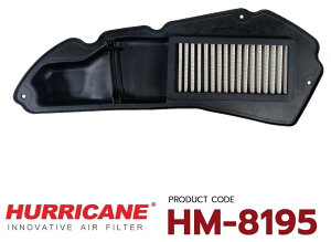 Hurricane Racing nP[[VO HURRICANE Motorcycle Air Filter Red Cotton  Stainless Honda (PCX 160C Click ADV160) HM-8195 PCX160 CLICK160 ADV160 HONDA z_ GAN[i[EGAN[i[Gg zC