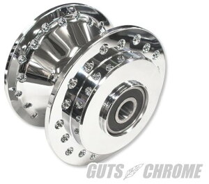 GUTS CHROME ガッツクローム 【V-TWIN】フロント ナローアルミハブ ダブルディスク XL FXD HARLEY-DAVIDSON ハーレーダビッドソン ハブ ホイール関連 足回り