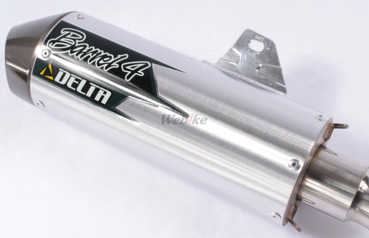 楽天市場】DELTA デルタ バレル4-S(JMCA)サイレンサー KLX125 KAWASAKI 