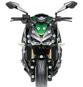 EAZI-GUARD �C�[�W�[�K�[�h �Ԏ�ʃX�g�[���`�b�v�v���e�N�V�����t�B���� Z1000 KAWASAKI �J���T�L �v���e�N�V�����t�B�����E�ی�t�B���� �O�� �J���[�F�O���X�T�[�t�F�X�i������j