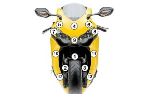 EAZI-GUARD C[W[K[h ԎʃXg[`bvveNVtB CBR1000RR HONDA z_ veNVtBEیtB O J[FOXT[tFXij