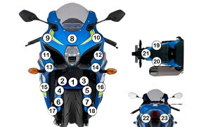 EAZI-GUARD �C�[�W�[�K�[�h �Ԏ�ʃX�g�[���`�b�v�v���e�N�V�����t�B���� GSXR1000 SUZUKI �X�Y�L �v���e�N�V�����t�B�����E�ی�t�B���� �O�� �J���[�F�}�b�g�T�[�t�F�X�i���Ȃ��j