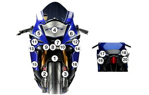 EAZI-GUARD �C�[�W�[�K�[�h �Ԏ�ʃX�g�[���`�b�v�v���e�N�V�����t�B���� YZF-R6 YAMAHA ���}�n �v���e�N�V�����t�B�����E�ی�t�B���� �O�� �J���[�F�}�b�g�T�[�t�F�X�i���Ȃ��j