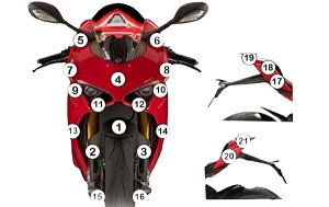 EAZI-GUARD C[W[K[h ԎʃXg[`bvveNVtB V4 PANIGALE DUCATI hDJeB veNVtBEیtB O J[FOXT[tFXij