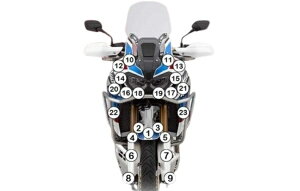 EAZI-GUARD C[W[K[h ԎʃXg[`bvveNVtB CFR1000L AFRICA TWIN ADVENTURE SPORT HONDA z_ veNVtBEیtB O J[F}bgT[tFXi