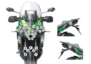 EAZI-GUARD C[W[K[h ԎʃXg[`bvveNVtB VERSYS 1000 KAWASAKI JTL veNVtBEیtB O J[FOXT[tFXij