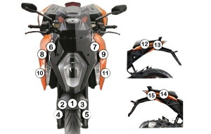 EAZI-GUARD C[W[K[h ԎʃXg[`bvveNVtB 1290 SUPERDUKE GT KTM veNVtBEیtB O J[F}bgT[tFXiȂj