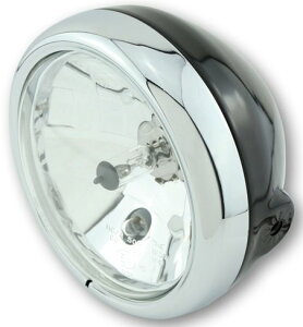 Shin-Yo V[ 5 3/4 inD main headlight PECOS black polished chrome ring wbhCg Η dn