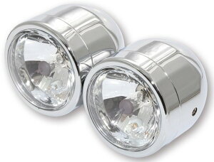 Shin-Yo �V�����[ Set with 2 chrome headlights high beam + dipped E-gepr�D �w�b�h���C�g ���Η� �d���n