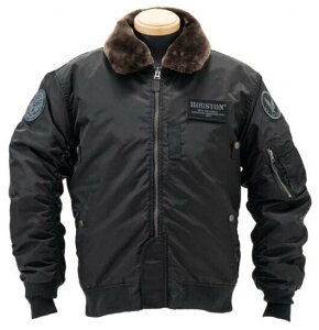 HOUSTON q[Xg B-15D TYPE WINTER M/C JACKET EC^[WPbg WPbg Ap