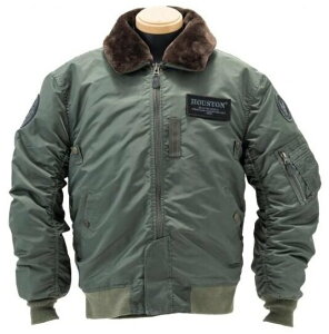 HOUSTON q[Xg B-15D TYPE WINTER M/C JACKET EC^[WPbg WPbg Ap