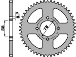 PBR �s�[�r�[�A�[�� �X�`�[�����X�^���_�[�h�����X�v���P�b�g GA 125 CRUISE GV AQUILA RT XRX GN GP GS ES GT RG RV VANVAN TU XT HYOSUNG �q���[�X�� SUZUKI �X�Y�L �h���u���X�v���P�b�g�E���A�X�v���P�b�g �쓮