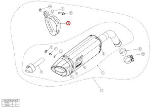 AKRAPOVIC AN|rb` yyAp[czP-MCCAP5X muffler clamp MSX125 HONDA z_ TCT[oh }t[
