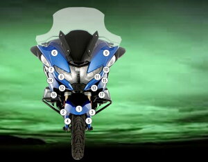 EAZI-GUARD イージーガード 車種別ストーンチッププロテクションフィルム R1250RT BMW プロテクションフィルム・保護フィルム 外装 カラー:マットサーフェス(艶なし)