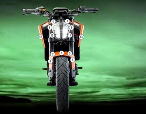 EAZI-GUARD �C�[�W�[�K�[�h �Ԏ�ʃX�g�[���`�b�v�v���e�N�V�����t�B���� 890 Duke KTM �v���e�N�V�����t�B�����E�ی�t�B���� �O�� �J���[�F�O���X�T�[�t�F�X�i������j