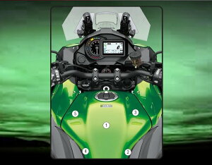 EAZI-GUARD C[W[K[h PPF FULL TANK PROTECTION Versys 1100SE 1100S 1100 KAWASAKI JTL veNVtBEیtB O J[F}bgT[tFX (Ȃ)