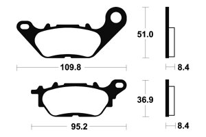 TECNIUM eNjE XN[^[pI[KjbNu[Lpbh ME358 N-MAX 125 ABS YAMAHA }n u[Lpbh u[L