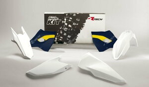 RACETECH ���[�X�e�b�N �v���X�`�b�N�L�b�g OEM �J���[ (2016) �z���C�g�^�u���[�^�C�G���[Husqvarna FE 250 350 450 501 TE 125 300 HUSQVARNA �n�X�N�o�[�i �t���J�E���E�O���Z�b�g �J�E���֘A �O��